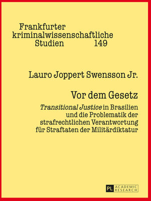 cover image of Vor dem Gesetz